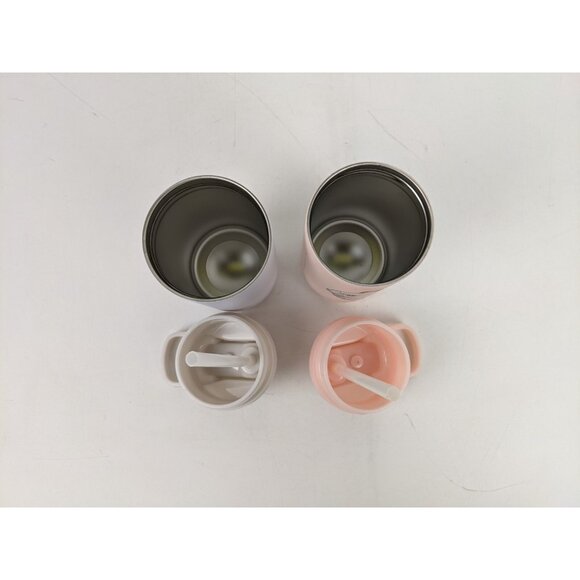 Maars 12oz Bunny Rabbit Insulated Kids Sports Bottle Pink Blue Lot of 2 - Picture 7 of 12